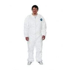 Dupont - Size 2XL Film Laminate General Purpose Coveralls - Zipper Closure - USA Tool & Supply