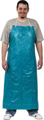 Safety Zone - 36" Wide x 50" Long x 20 mil Thick Bib Apron - PVC, Green, Resists Chemicals - USA Tool & Supply