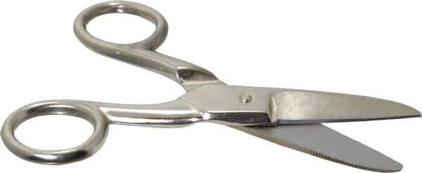 Wiss - 1-7/8" LOC, 5-1/4" OAL Standard Scissors - Serrated, For Electrical - USA Tool & Supply