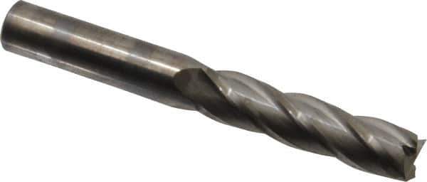 Niagara Cutter - 1/2", 2" LOC, 1/2" Shank Diam, 4" OAL, 4 Flute, Solid Carbide Square End Mill - Single End, Uncoated, Spiral Flute, 30° Helix, Centercutting, Right Hand Cut, Right Hand Flute, Series C430 - USA Tool & Supply