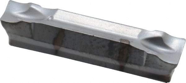 Iscar - HGN3002 J IC328 Grade, 0.1181" Cutting Width, Carbide Cutoff Insert - 0° Neutral Lead Angle, 0.0079" Cnr Rad, TiCN Coated, Double End - USA Tool & Supply