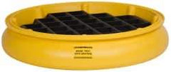 Eagle - 10 Gal Sump, 1,000 Lb Capacity, 1 Drum, Plastic Drum Tray - 6" High - USA Tool & Supply