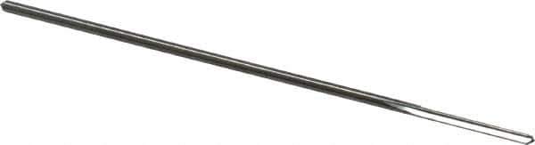 Alvord Polk - 1/16" High Speed Steel 4 Flute Chucking Reamer - Straight Flute, 0.0585" Straight Shank, 1/2" Flute Length, 2-1/2" OAL - USA Tool & Supply