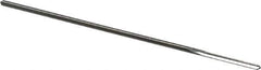Alvord Polk - 1/16" High Speed Steel 4 Flute Chucking Reamer - Straight Flute, 0.0585" Straight Shank, 1/2" Flute Length, 2-1/2" OAL - USA Tool & Supply