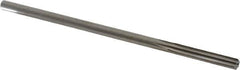 Alvord Polk - Letter E High Speed Steel 6 Flute Chucking Reamer - Straight Flute, 0.2405" Straight Shank, 1-1/2" Flute Length, 6" OAL - USA Tool & Supply