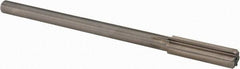 Alvord Polk - 15/32" High Speed Steel 6 Flute Chucking Reamer - Straight Flute, 0.373" Straight Shank, 1-3/4" Flute Length, 7" OAL - USA Tool & Supply