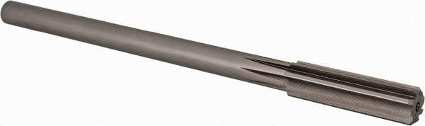 Alvord Polk - 35/64" High Speed Steel 8 Flute Chucking Reamer - Straight Flute, 0.4355" Straight Shank, 2" Flute Length, 8" OAL - USA Tool & Supply