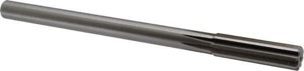 Alvord Polk - 41/64" High Speed Steel 8 Flute Chucking Reamer - Straight Flute, 9/16" Straight Shank, 2-1/4" Flute Length, 9" OAL - USA Tool & Supply