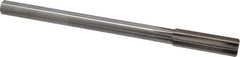 Alvord Polk - 43/64" High Speed Steel 8 Flute Chucking Reamer - Straight Flute, 9/16" Straight Shank, 2-1/4" Flute Length, 9" OAL - USA Tool & Supply