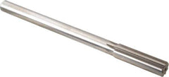 Alvord Polk - 47/64" High Speed Steel 8 Flute Chucking Reamer - Straight Flute, 5/8" Straight Shank, 2-1/2" Flute Length, 9-1/2" OAL - USA Tool & Supply