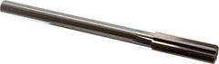 Alvord Polk - 51/64" High Speed Steel 8 Flute Chucking Reamer - Straight Flute, 5/8" Straight Shank, 2-1/2" Flute Length, 9-1/2" OAL - USA Tool & Supply