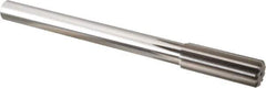 Alvord Polk - 57/64" High Speed Steel 10 Flute Chucking Reamer - Straight Flute, 3/4" Straight Shank, 2-5/8" Flute Length, 10" OAL - USA Tool & Supply