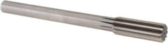Alvord Polk - 61/64" High Speed Steel 10 Flute Chucking Reamer - Straight Flute, 3/4" Straight Shank, 2-5/8" Flute Length, 10" OAL - USA Tool & Supply