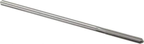 Alvord Polk - #19 High Speed Steel 6 Flute Chucking Reamer - Straight Flute, 0.1595" Straight Shank, 1-1/8" Flute Length, 4-1/2" OAL - USA Tool & Supply