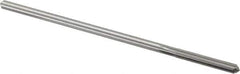 Alvord Polk - #19 High Speed Steel 6 Flute Chucking Reamer - Straight Flute, 0.1595" Straight Shank, 1-1/8" Flute Length, 4-1/2" OAL - USA Tool & Supply