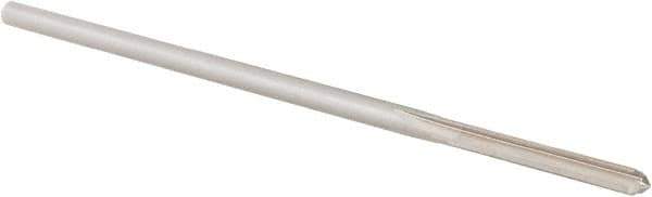 Alvord Polk - #24 High Speed Steel 4 Flute Chucking Reamer - Straight Flute, 0.146" Straight Shank, 1" Flute Length, 4" OAL - USA Tool & Supply