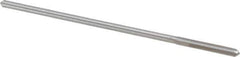 Alvord Polk - #31 High Speed Steel 4 Flute Chucking Reamer - Straight Flute, 0.112" Straight Shank, 7/8" Flute Length, 3-1/2" OAL - USA Tool & Supply