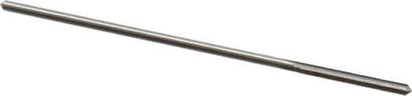 Alvord Polk - #44 High Speed Steel 4 Flute Chucking Reamer - Straight Flute, 0.0771" Straight Shank, 3/4" Flute Length, 3" OAL - USA Tool & Supply