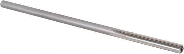 Alvord Polk - Letter A High Speed Steel 6 Flute Chucking Reamer - Straight Flute, 0.2265" Straight Shank, 1-1/2" Flute Length, 6" OAL - USA Tool & Supply