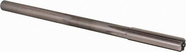 Alvord Polk - Letter Z High Speed Steel 6 Flute Chucking Reamer - Straight Flute, 0.373" Straight Shank, 1-3/4" Flute Length, 7" OAL - USA Tool & Supply