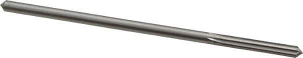 Alvord Polk - 3/16" High Speed Steel 6 Flute Chucking Reamer - Straight Flute, 0.1805" Straight Shank, 1-1/8" Flute Length, 4-1/2" OAL - USA Tool & Supply