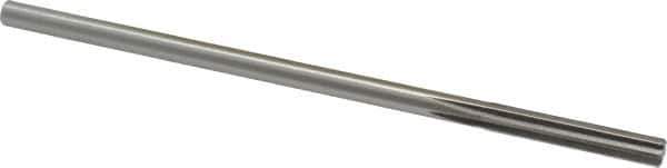Alvord Polk - 1/4" High Speed Steel 6 Flute Chucking Reamer - Straight Flute, 0.2405" Straight Shank, 1-1/2" Flute Length, 6" OAL - USA Tool & Supply