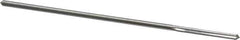 Alvord Polk - 2.5mm High Speed Steel 4 Flute Chucking Reamer - Straight Flute, 0.0928" Straight Shank, 7/8" Flute Length, 3-1/2" OAL - USA Tool & Supply