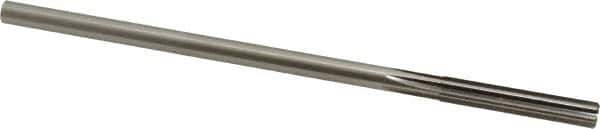 Alvord Polk - 6.5mm High Speed Steel 6 Flute Chucking Reamer - Straight Flute, 0.2405" Straight Shank, 1-1/2" Flute Length, 6" OAL - USA Tool & Supply