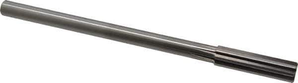Alvord Polk - 14mm High Speed Steel 8 Flute Chucking Reamer - Straight Flute, 0.4355" Straight Shank, 2" Flute Length, 8" OAL - USA Tool & Supply