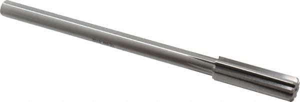 Alvord Polk - 15.5mm High Speed Steel 8 Flute Chucking Reamer - Straight Flute, 0.4355" Straight Shank, 2" Flute Length, 8" OAL - USA Tool & Supply