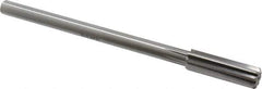 Alvord Polk - 15.5mm High Speed Steel 8 Flute Chucking Reamer - Straight Flute, 0.4355" Straight Shank, 2" Flute Length, 8" OAL - USA Tool & Supply