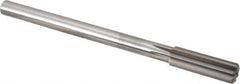 Alvord Polk - 17.5mm High Speed Steel 8 Flute Chucking Reamer - Straight Flute, 9/16" Straight Shank, 2-1/4" Flute Length, 9" OAL - USA Tool & Supply