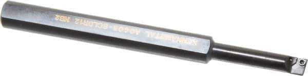 Kennametal - 7.62mm Min Bore Diam, 101.6mm OAL, 9.53mm Shank Diam, A-SCLD Indexable Boring Bar - 1-1/4" Max Bore Depth, CD.. Insert, Screw Holding Method - USA Tool & Supply