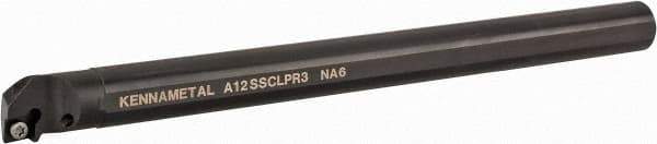 Kennametal - 23.62mm Min Bore Diam, 254mm OAL, 3/4" Shank Diam, A-SCLP Indexable Boring Bar - CP.. Insert, Screw Holding Method - USA Tool & Supply