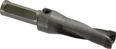 Kennametal - 2.19" Max Drill Depth, 2.5xD, 22.2mm Diam, Indexable Insert Drill - 2 Inserts, 3/4" Shank Diam, Straight Shank - USA Tool & Supply