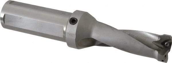Kennametal - 3.3" Max Drill Depth, 2.5xD, 33.3mm Diam, Indexable Insert Drill - 2 Inserts, 1-1/2" Shank Diam, Straight Shank - USA Tool & Supply