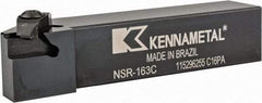 Kennametal - External Thread, Right Hand Cut, 25.4mm Shank Width x 25.4mm Shank Height Indexable Threading Toolholder - 127mm OAL, N.3R Insert Compatibility, NS Toolholder, Series Top Notch - USA Tool & Supply