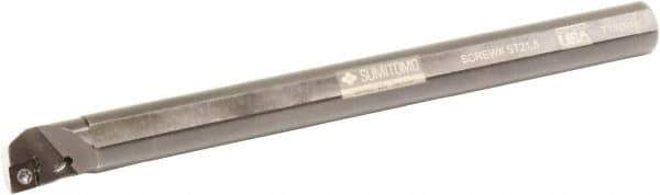 Sumitomo - 1.2" Min Bore Diam, 12" OAL, 1" Shank Diam, A-SCLP Indexable Boring Bar - CPMT 32.52 Insert, Screw Holding Method - USA Tool & Supply