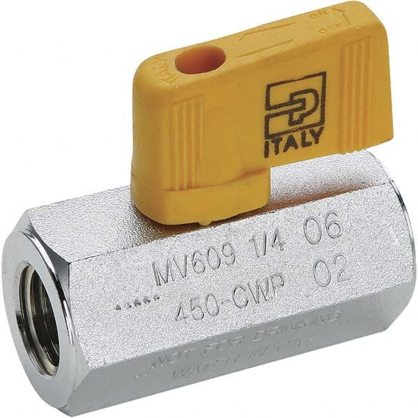 Parker - Ball Valves Type: Miniature Pipe Size (Inch): 1/4 - USA Tool & Supply