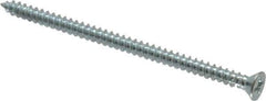 Value Collection - #8 Flat Head Phillips Sheet Metal Screw - Steel, 3" OAL, Grade 2 - USA Tool & Supply