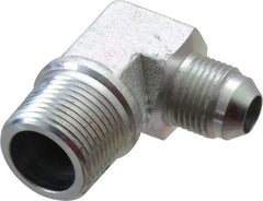 Eaton - 1/2" Tube OD, 37° Steel Flared Tube Male Elbow - 3/4 NPT, Flare x MNPT Ends - USA Tool & Supply