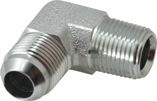 Eaton - 5/8" Tube OD x 1/2" NPT 37° Steel Flared Tube Male Elbow - USA Tool & Supply