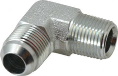 Eaton - 5/8" Tube OD x 1/2" NPT 37° Steel Flared Tube Male Elbow - USA Tool & Supply