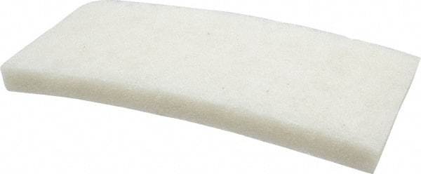 3M - 10" Long x 4-5/8" x 1" Thick Wide Cleansing Pad - Nonabrasive, Light-Duty, White - USA Tool & Supply