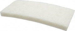 3M - 10" Long x 4-5/8" x 1" Thick Wide Cleansing Pad - Nonabrasive, Light-Duty, White - USA Tool & Supply