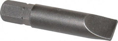 Apex - 5/16" x 0.05" Blade, 1/4" Drive Slotted Screwdriver Bit - 1-1/2" OAL, Insert Bit - USA Tool & Supply