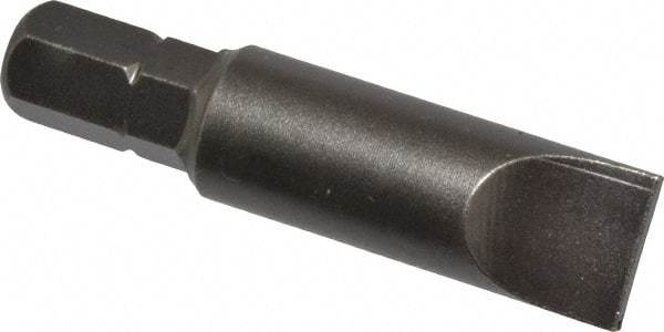 Apex - 23/64" x 0.055" Blade, 1/4" Drive Slotted Screwdriver Bit - 1-1/2" OAL, Insert Bit - USA Tool & Supply