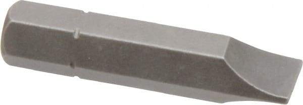 Apex - 21/64" x 0.05" Blade, 5/16" Drive Slotted Screwdriver Bit - 1-1/2" OAL, Insert Bit - USA Tool & Supply