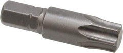 Apex - 1/4" Drive T45 Torx Screwdriver Bit - 1-1/4" OAL - USA Tool & Supply