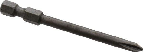 Apex - #1 Phillips Screwdriver Bit - 1/4" Hex Drive, 2-3/4" OAL - USA Tool & Supply